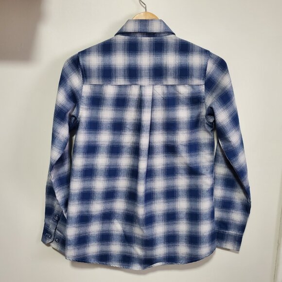 DIXXON The USS Midway Plaid Flannel Shirt Pearl Snaps Rugged Plaid Men's Small - Picture 8 of 15